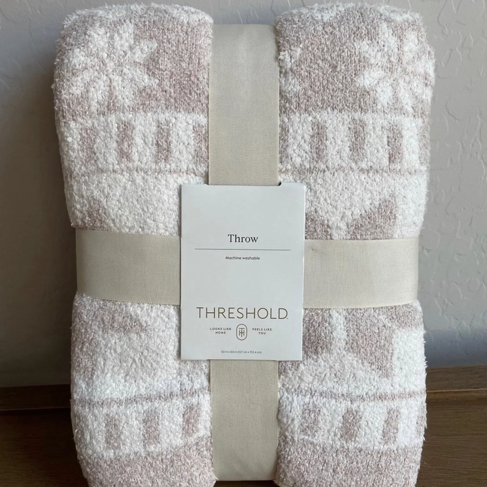 Heathered Fair Isle Cozy Knit Throw Blanket - Threshold™